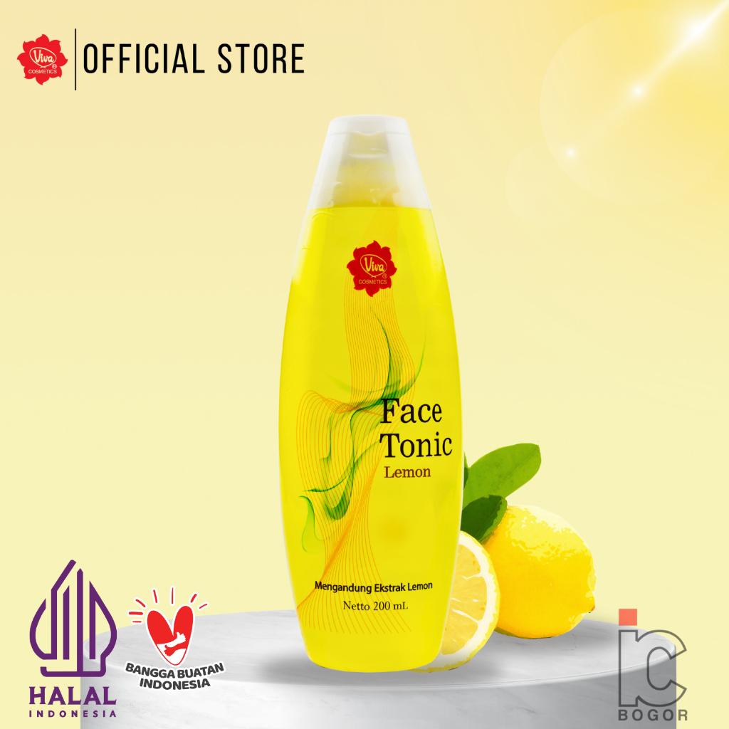 Viva Face Tonic Lemon 100ml - Refreshing Toner for Oily & Acne Skin with Lemon Extract - Legendary Product for Pre-wash Stain Treatment - 100ml Bottle