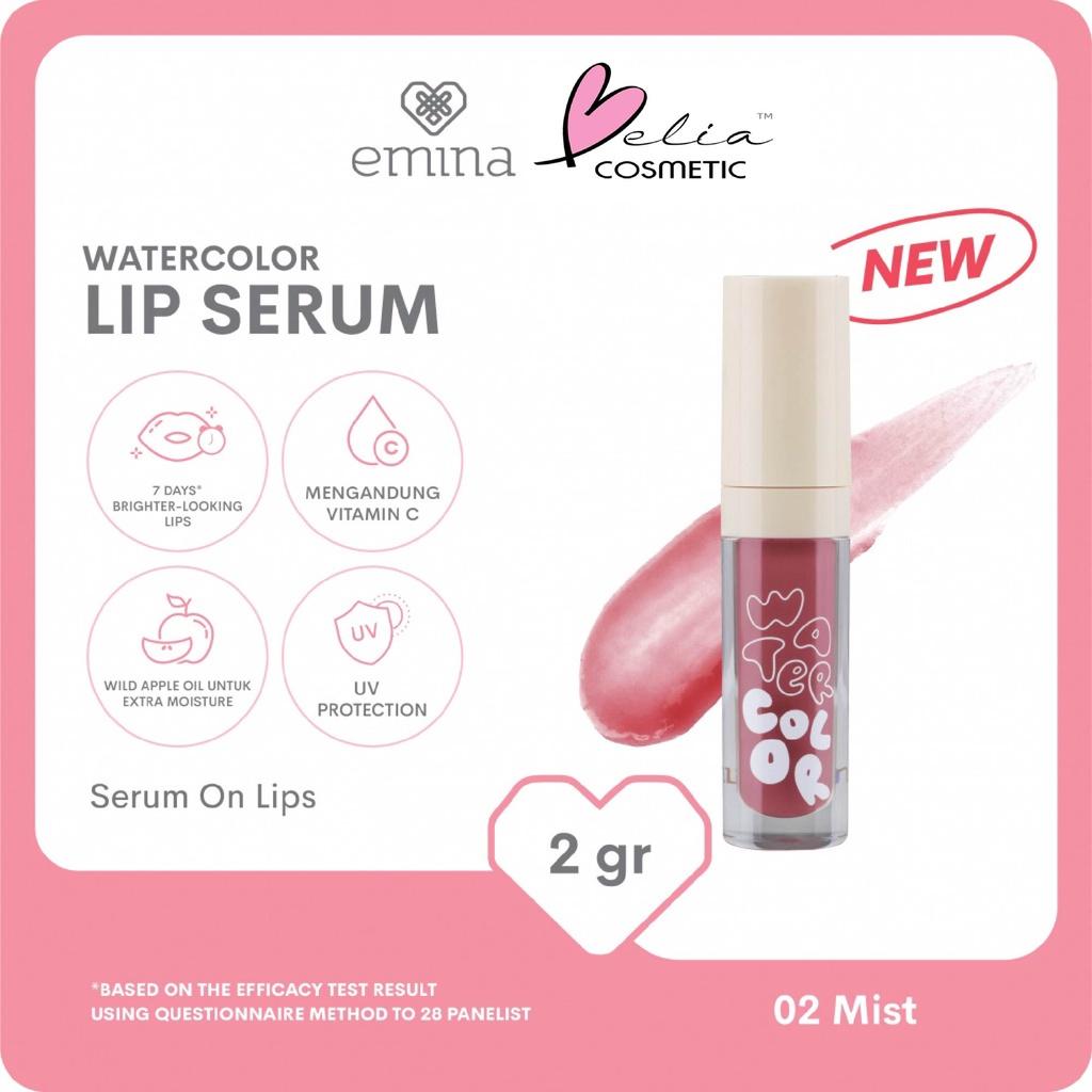 EMINA Lip Mask & Watercolor Lip Serum | Overnight Care & Lip Tint Serum | Serba Ada