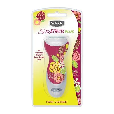 Schick Silk Effects Plus Women’s Razor – Original | Smooth & Safe Shaving for Women | Comfort Grip Handle + Skin Guard Blades for Effortless Hair Removal