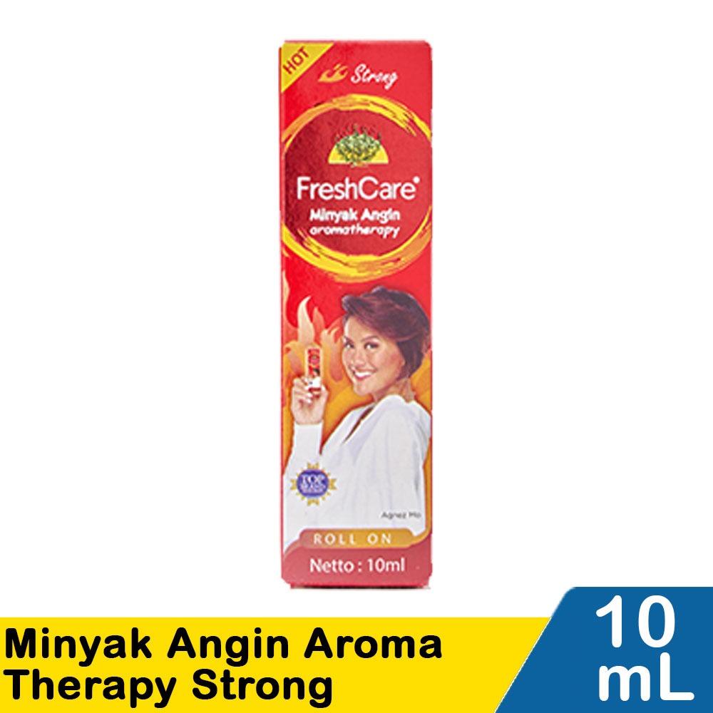 FreshCare Strong Aromatherapy Oil Roll-On - Extra Cool Herbal Relief for Headaches Dizziness & Nausea 10ml Minyak Angin Aroma Therapy Strong