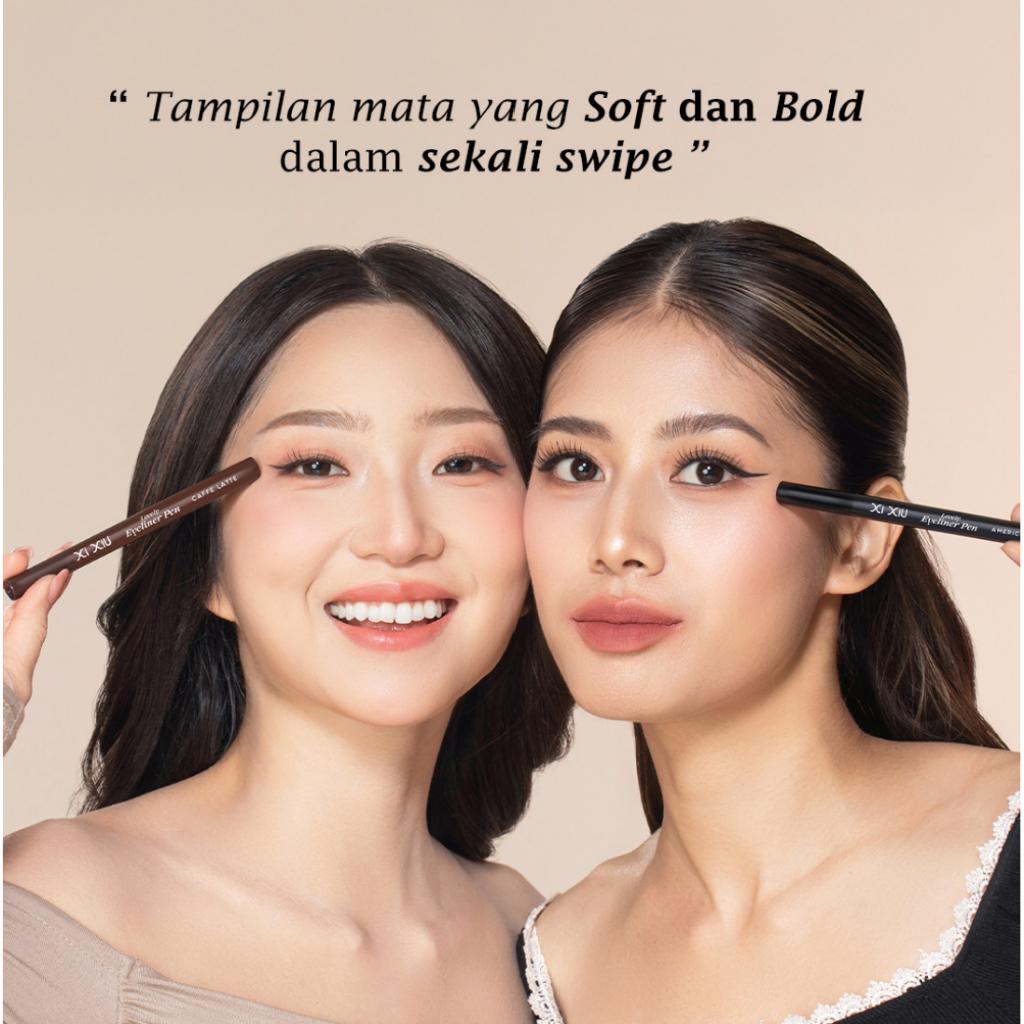 XI XIU [NEW LAUNCHING] LOVELY EYELINER PEN Morning Coffee Combo 2in1 BLACK + BROWN