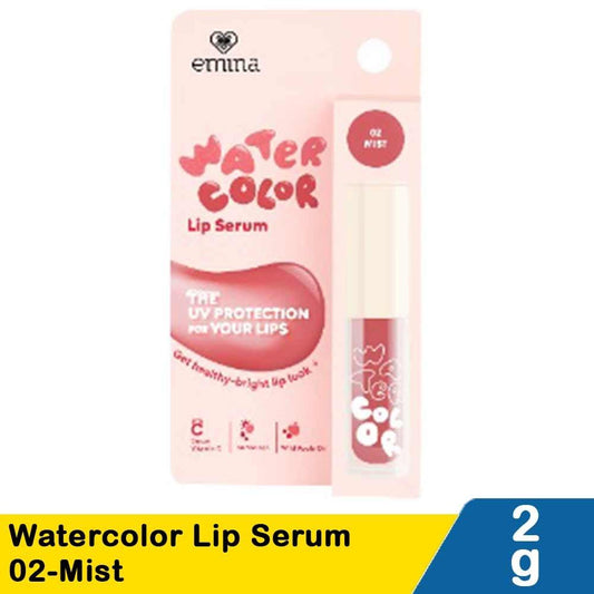 Emina Watercolor Lip Serum 2g – Lightweight Tint + Serum in 1 for Glowing, Hydrated Lips