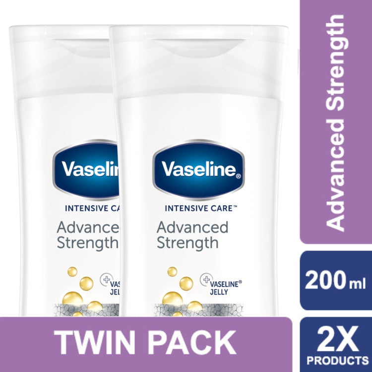 Vaseline Intensive Care Advanced Strength Lotion 200 ml Twin Pack
