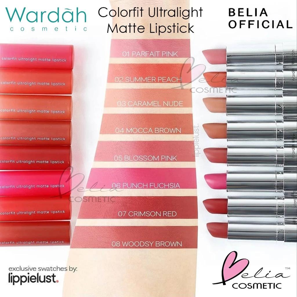 Belia WARDAH Colorfit Ultralight Matte Lipstick 3.6g  Wardah mate Lipstick
