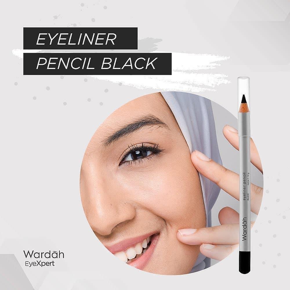 WARDAH EyeXpert Eyeliner Pencil – Smooth Black Eye Liner | Easy Glide | ️BPOM