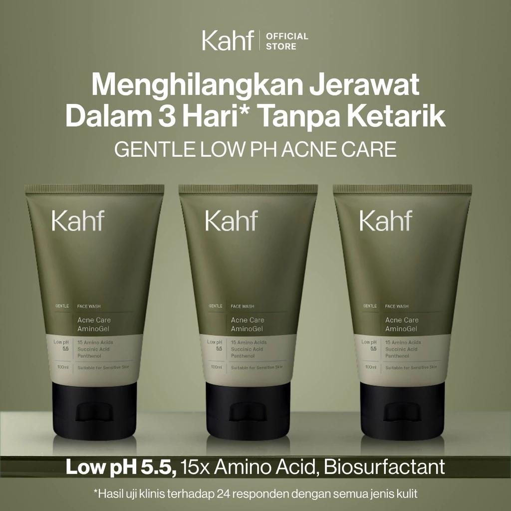 New! Commander's Choice: Kahf 3-in-1 Daily Face Wash (Triple Pack) Acne care amino gell wash