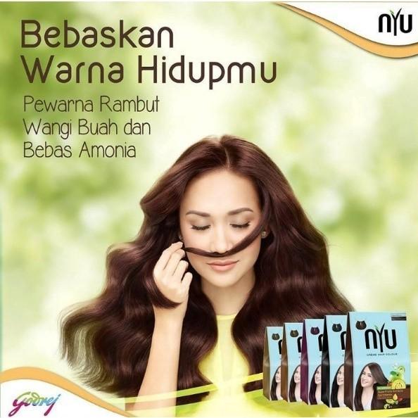 NYU CREME HAIR COLOR Ammonia Free Pewarna Rambut Cat Rambut Natural (Amonia Free)