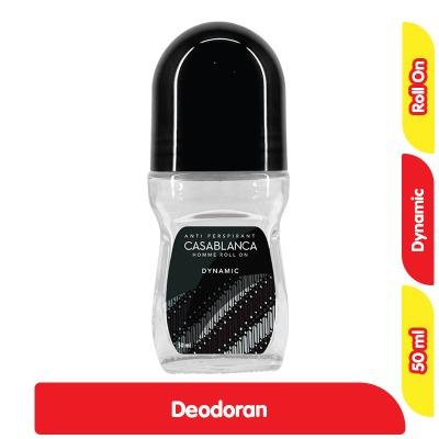 Casablanca Men’s Roll-On Deodorant Dynamic Black 50 ml – Elegant Bold Scent & 48H Protection for the Modern Man