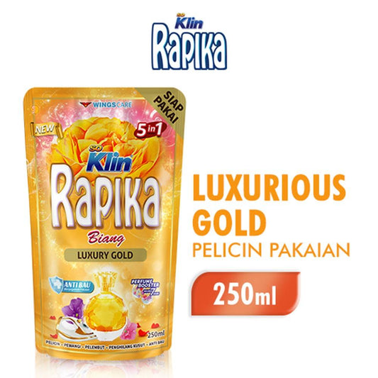 Rapika 5-in-1 Gold Ironing Spray Concentrate 250ml | Fast Wrinkle Release & Lasting Freshness