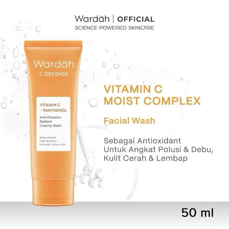 GlowBurst by Wardah | Vitamin C Face Wash 50ml / 100ml – Bright, Fresh, Energized!
