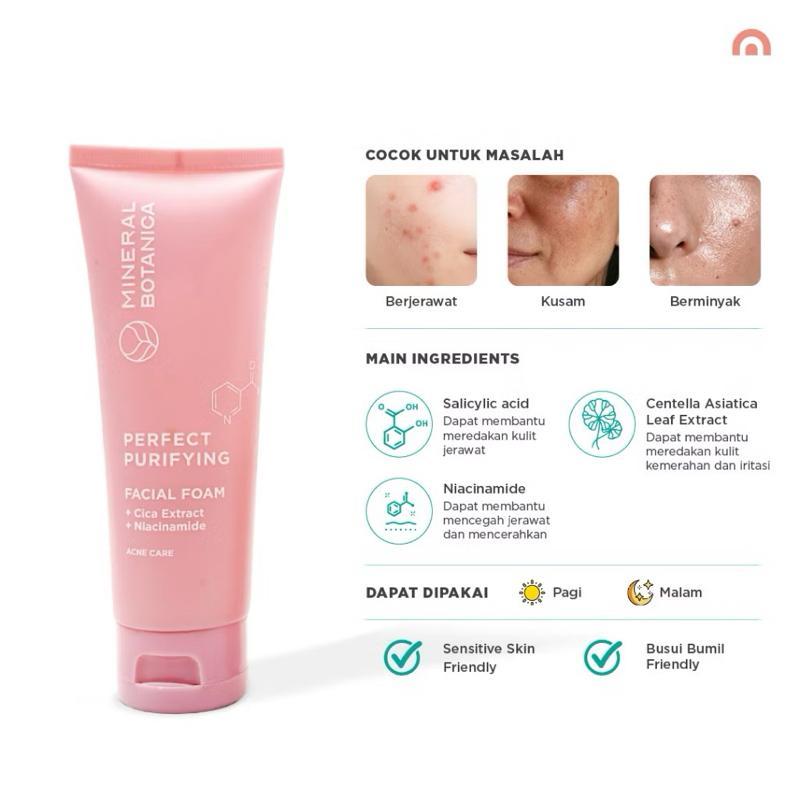 Mineral Botanica Calm & Clear Acne-Fighting Facial Foam – 100g