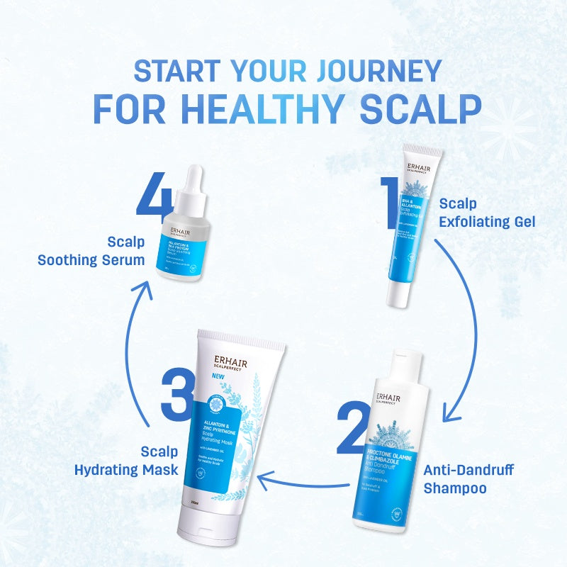 ERHAIR Bundle ERHAIR Scalperfect Shampoo 100 ml & Scalp Exfoliating Gel 30g - Perawatan Rambut Anti Ketombe