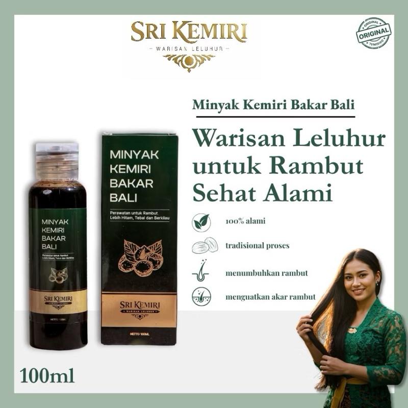 Sri Kemiri Authentic Bali Burned Candlenut Oil | Hair Growth & Beard Booster Elixir – 100% Original & BPOM Certified