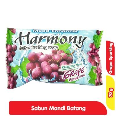 Harmony Fruity Bar Soap – Grape Sparkling 70g | Refreshing Fruit-Infused Soap for Clean & Smooth Skin | Fun, Sweet, & Sparkling Daily Cleanser