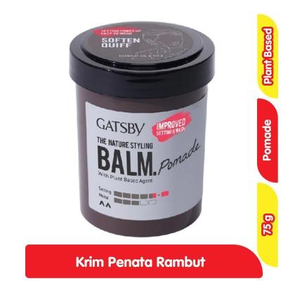 Gatsby Styling Pomade Balm 75g – Sleek Hold with Natural Shine for Effortless Hairstyles