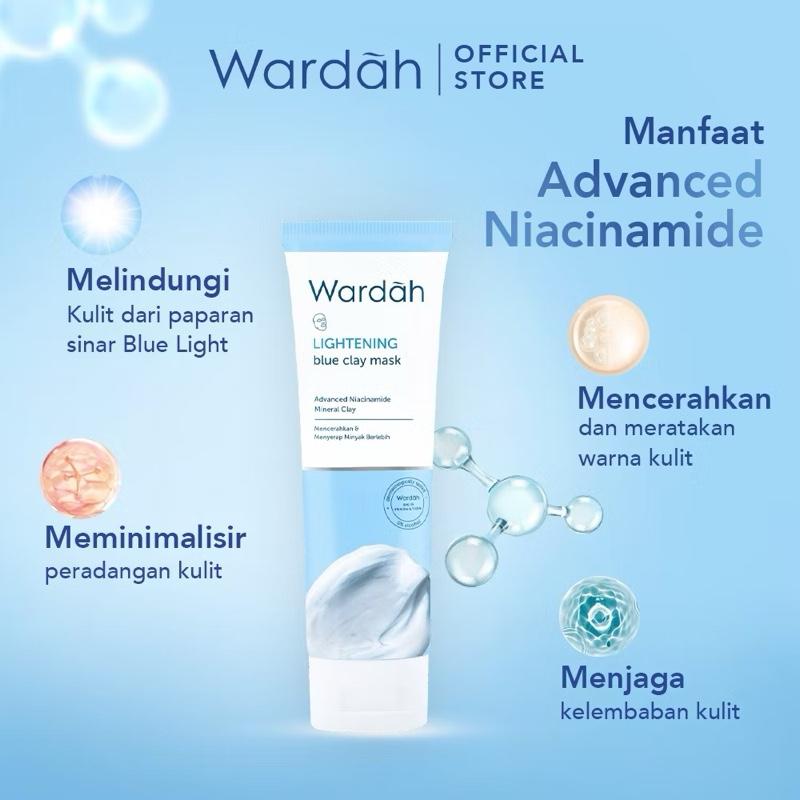 Wardah GlowMuse: Blue Radiance Clay Mask (50g)