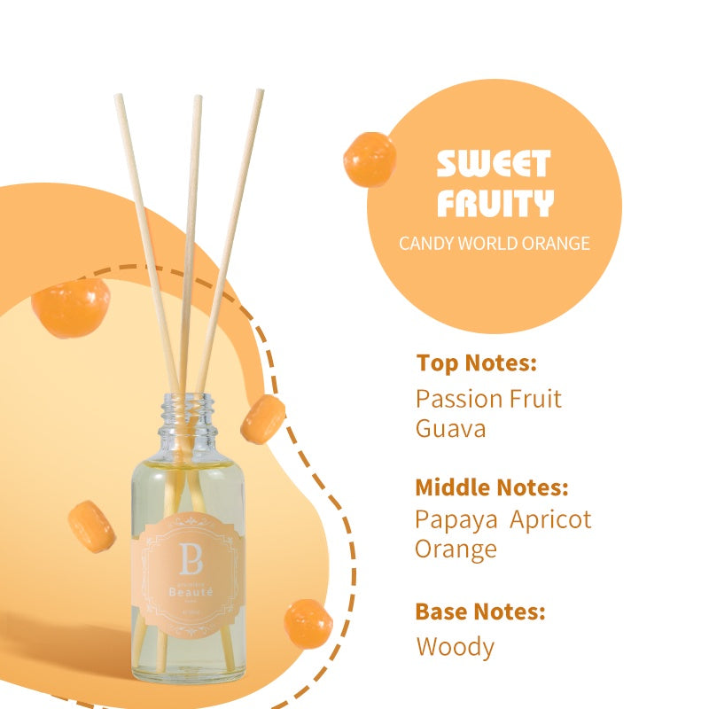 PREMIERE BEAUTE Aromatic Rattan Reed Diffuser oil Aromatherapy Replenisher Pewangi Pengharum Ruangan