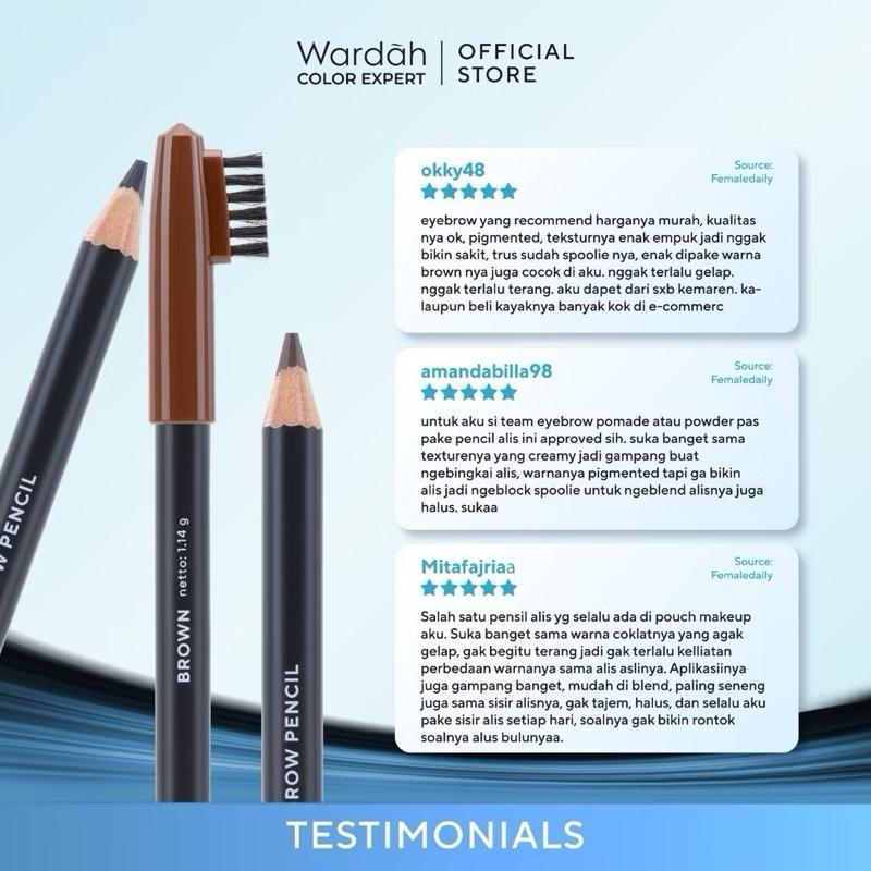 Wardah EyeXpert Brow & Liner Duo – Long-Lasting, Precise, Pigmented Finish