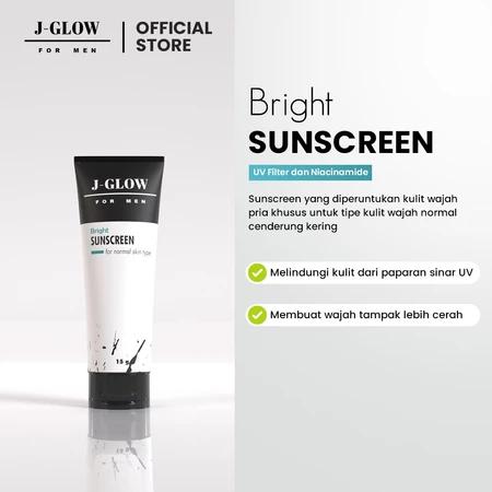 J-GLOW FOR MEN Sunscreen Bright: Your Daily Defense for a Brighter Look 15g