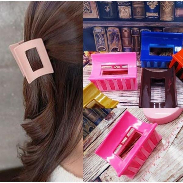 Jepit Rambut Korea Persegi 6cm / 8.5 cm / Model Sabit