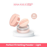 Hanasui Perfect Fit Setting Powder - Bedak Tabur Halus Ringan Natural Coverage Menyerap Minyak Berlebih Mengandung Vitamin E Anti Polusi