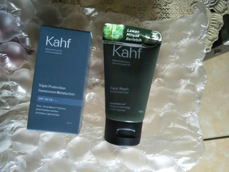 Kahf Face Wash Oil and Acne Care - Anti-Acne & Oil Control for Men with Salicylic Acid Zinc PCA Glycolic Acid & Pentaspan 100ml