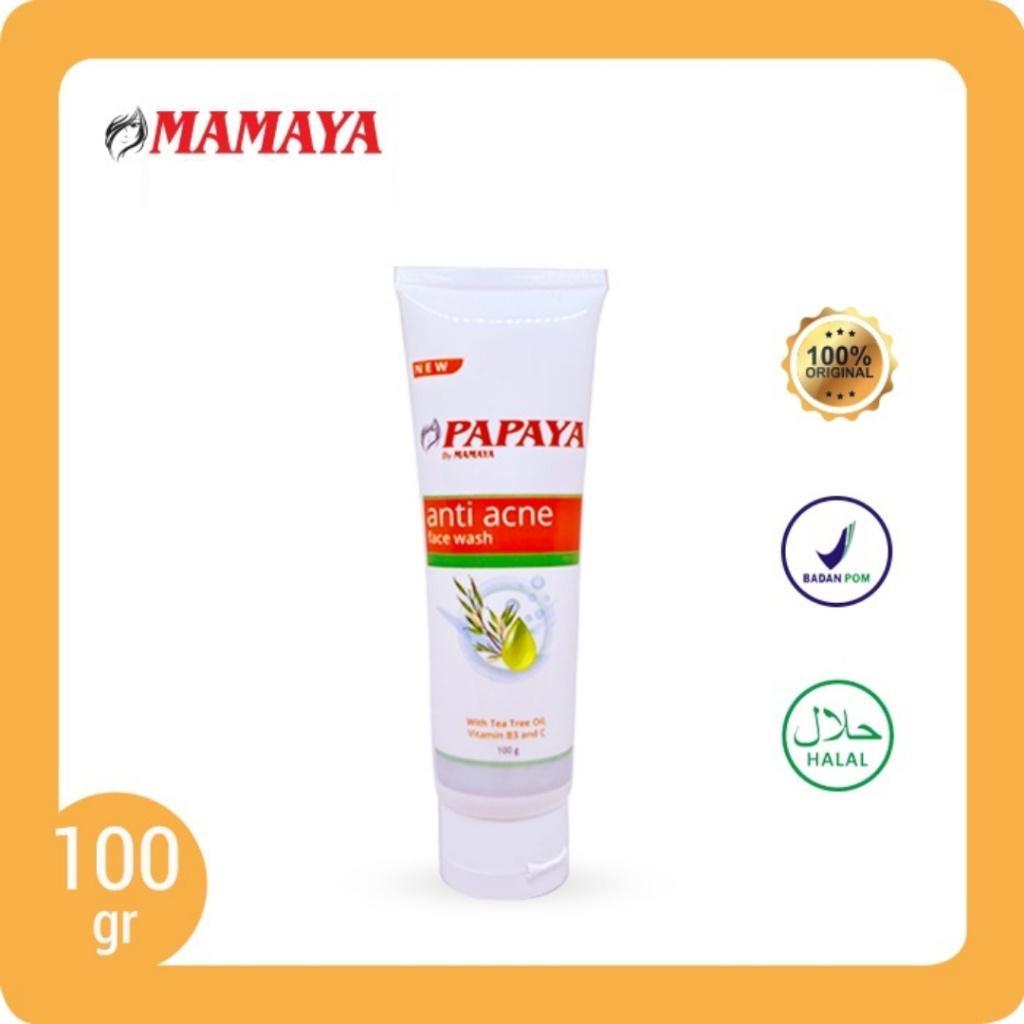 MAMAYA - Papaya Face Wash 100g - Brightening | Anti Acne | Niacinamide + Collagen | Facial Wash