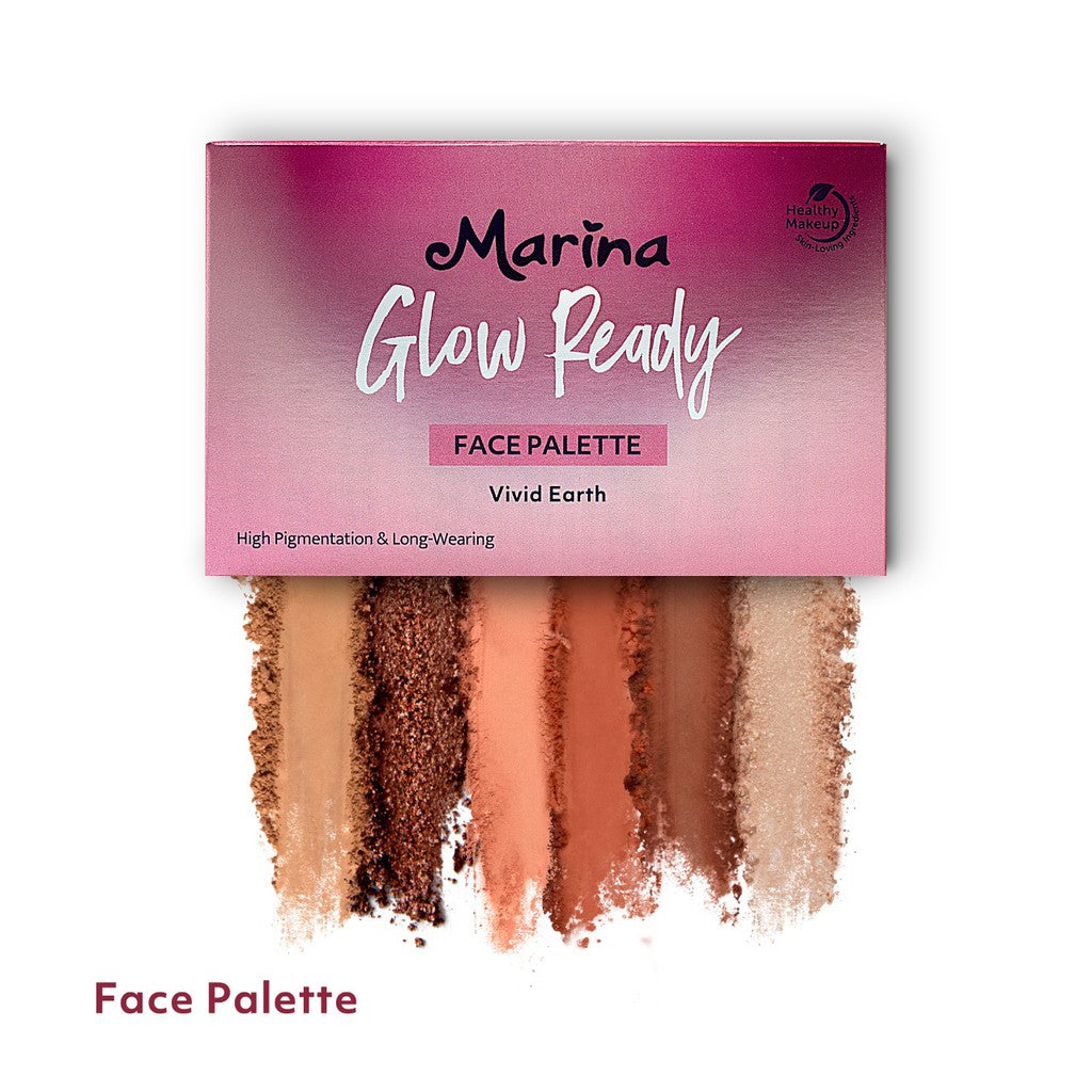 Marina Glow Ready Face Palette Vivid Earth - Exp :12.2026