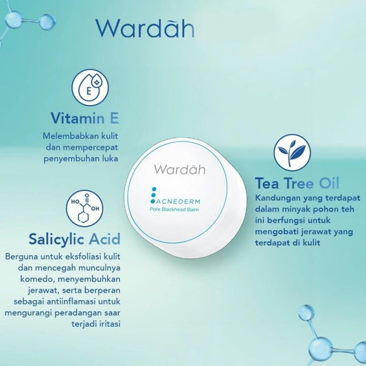 Wardah Acnederm Pore Blackhead Balm 20 gr