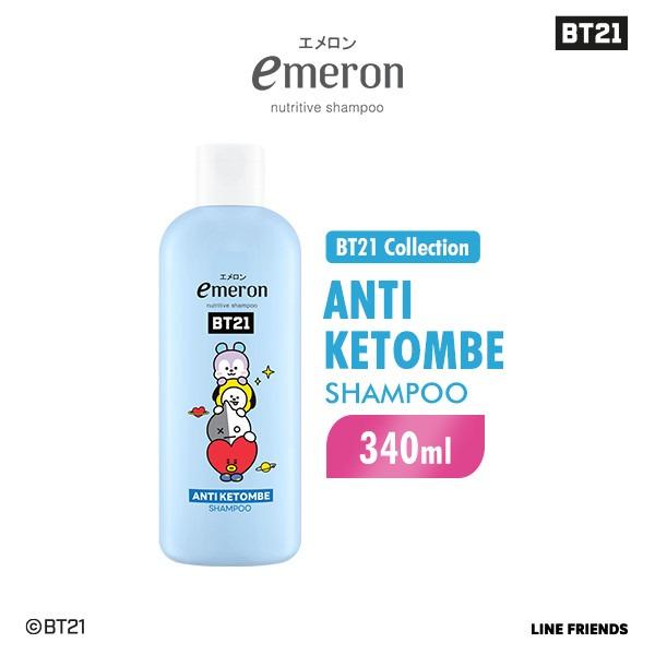 Emeron BT21 Anti-Dandruff Shampoo 340ml – Flake-Free, Smooth Hair with Nutritive Power + BTS Edition!