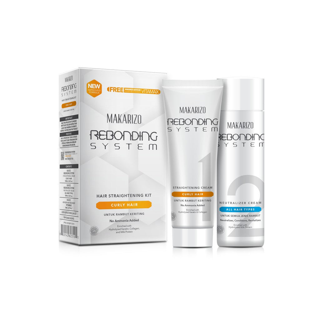 Makarizo Rebonding System Hair Straightening Curly Hair 120 mL