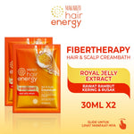 PAKET ISI 2 - Makarizo Hair Energy Fibertherapy Hair & Scalp Creambath Royal Jelly 30 gr