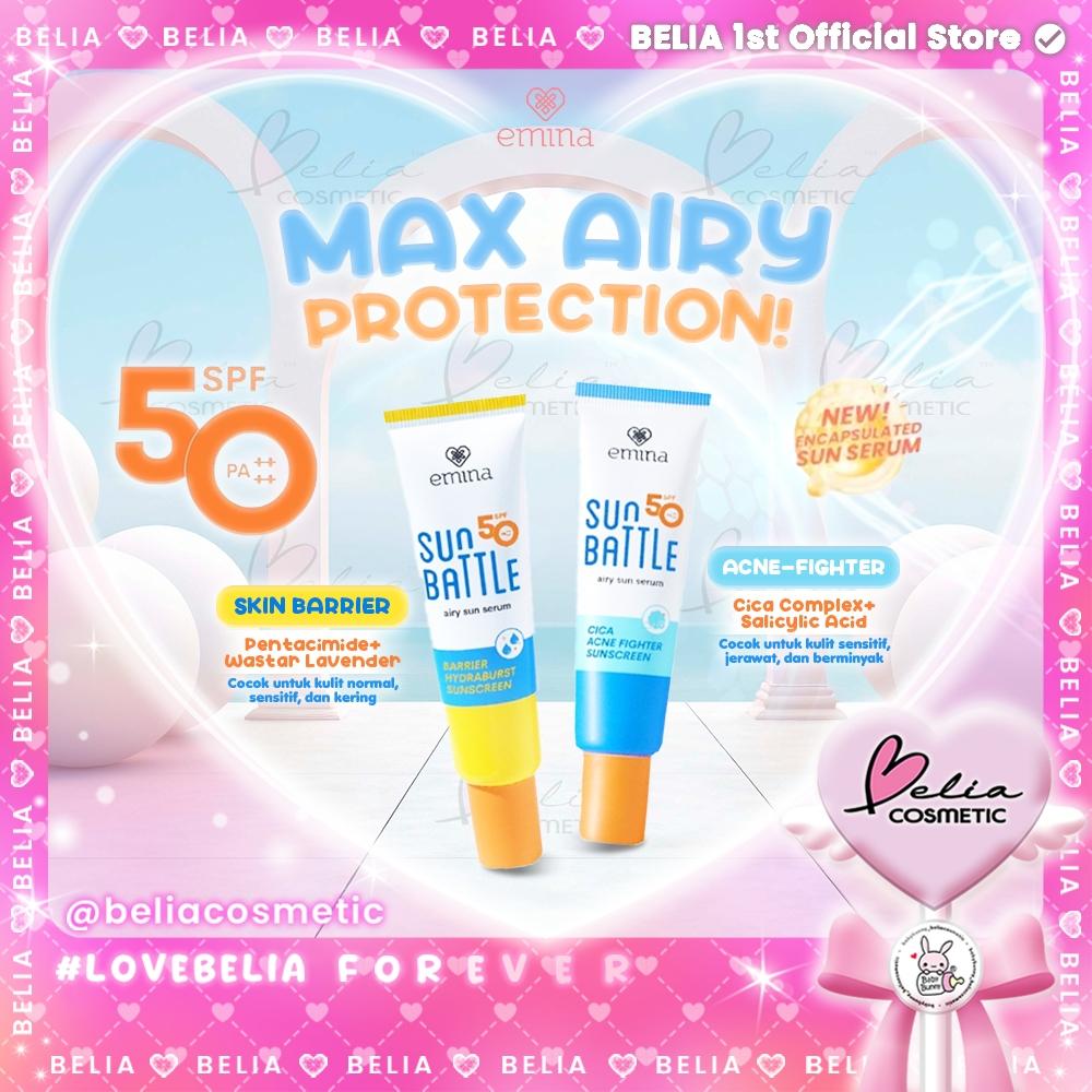 Emina Max Airy Sun Shield SPF 50 PA++++ | Lightweight Barrier + Cica for Acne-Prone Skin