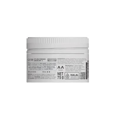 GATSBY Urban Dry Pomade 75g – Matte Finish, Dry Texture, Strong Hold Perfect for Effortless, Urban-Inspired Hairstyles | Non-Greasy | Easy to Wash Out