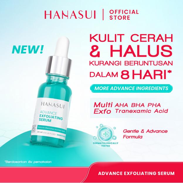 HANASUI Serum Gold Whitening Brightening / Vitamin C / Vitamin C+Collagen / Anti-Acne BPOM / PEELING / BRIGHTEXPERT / Advance Retinol / Exfoliating