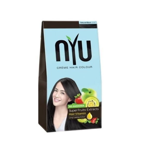 NYU CREME HAIR COLOR Ammonia Free Pewarna Rambut Cat Rambut Natural (Amonia Free)