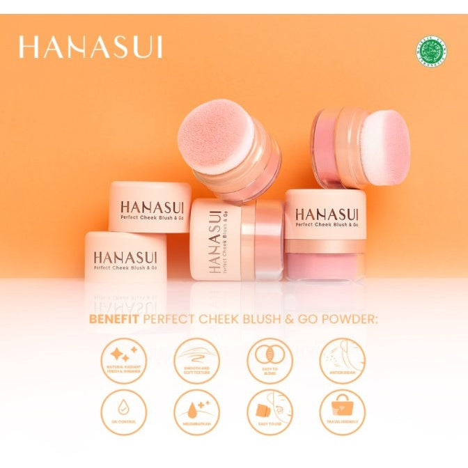 Hanasui Perfect Cheek Blush & Go Powder Glowing (Blush On)