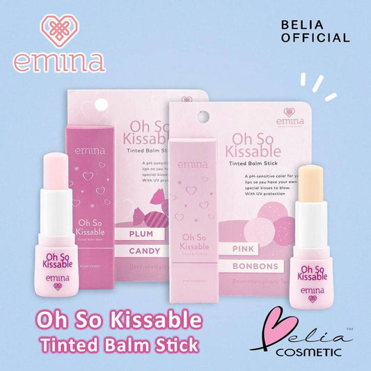 Emina Oh So Kissable Tinted Balm Stick | Moisturizing Lip Balm | Serba Ada
