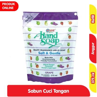 Yuri Antibacterial Hand Soap Grape – Refill 375ml | Gentle Hand Cleanser with Sweet Grape Scent | Daily Freshness & Skin-Friendly Formula