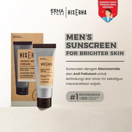 HIS ERHA Energy Bright Cream: Your Daily Sunscreen & Moisturizer for Brighter Skin 20g