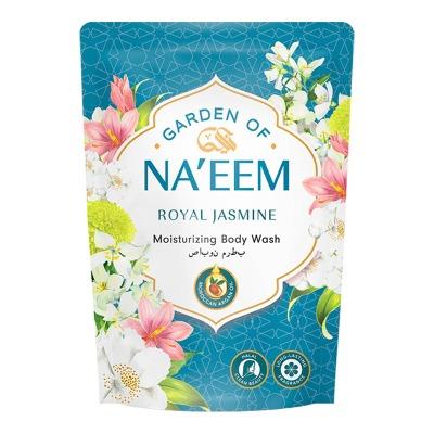 Garden of Naeem Royal Jasmine Body Wash – Refill 400ml | Gentle Floral Cleanser with Calming Jasmine Scent | Daily Hydration & Freshness for All Skin Types