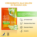 Makarizo Hair Energy Fibertherapy Hair & Scalp Creambath Aloe & Melon 60 mL