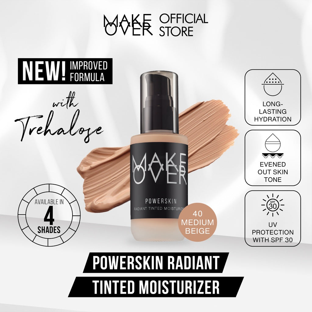 MAKE OVER Powerskin Radiant Tinted Moisturizer 40 ml - Face Moisturizer