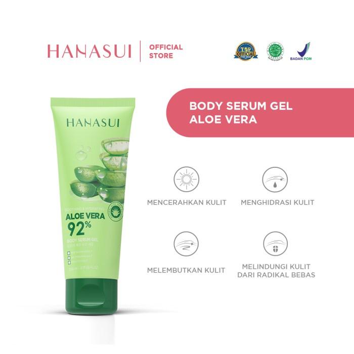 HANASUI Body Serum Gel 200 ml | Aloe Vera 92% for Smooth, Hydrated Skin