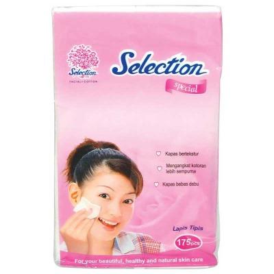 Selection Special Thin Facial Cotton Pads – 175 Sheets for Daily Skincare