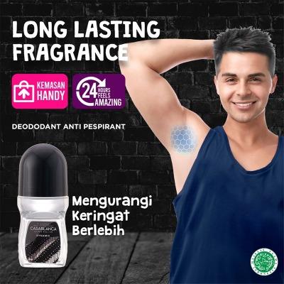 Casablanca Men’s Roll-On Deodorant Dynamic Black 50 ml – Elegant Bold Scent & 48H Protection for the Modern Man