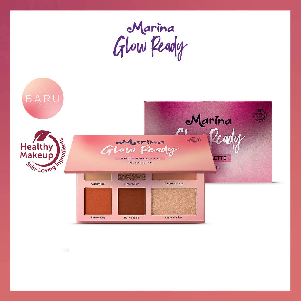 Marina Glow Ready Face Palette Vivid Earth - Exp :12.2026