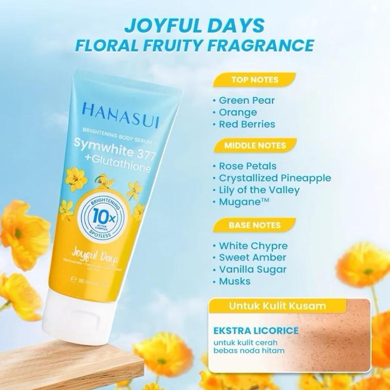 HANASUI 10X Brightening Body Serum with Active Complex, 180ml - Glow & Revitalize Fast