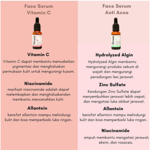 XI XIU Face Serum Vitamin C | Anti Acne | Whitening Gold 20ml Serum Wajah Anti Jerawat