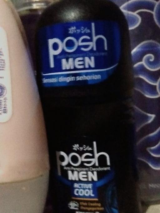 Posh Men Active Cool Roll-On Deodorant 50ml – Icy Freshness & Long-Lasting Odor Control for Active Men
